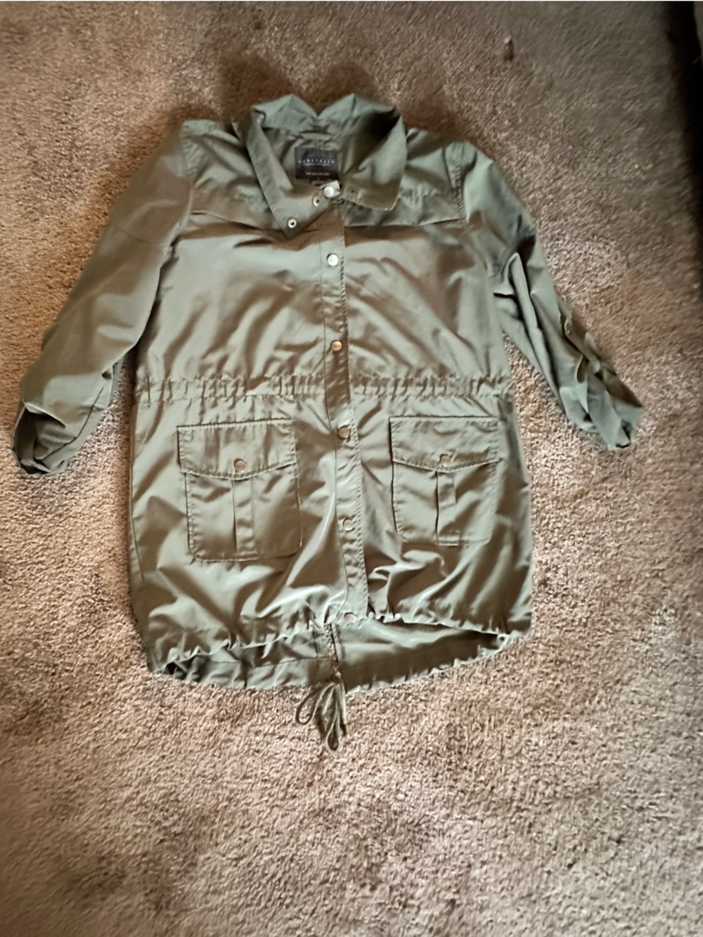 Sanctuary Olive Green Military Cargo Utility Jacket - Size Large - Picture 4 of 4